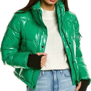 Lucky Brand Vibrant Green Puffer Jacket